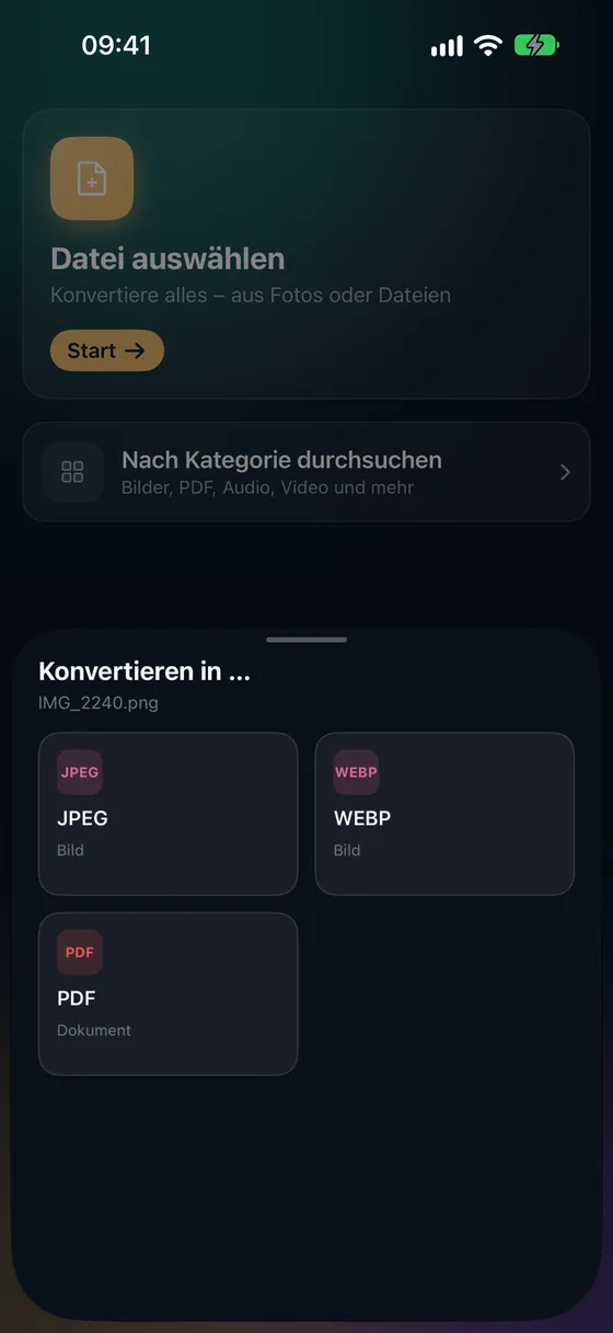 Fotos oder Dateien