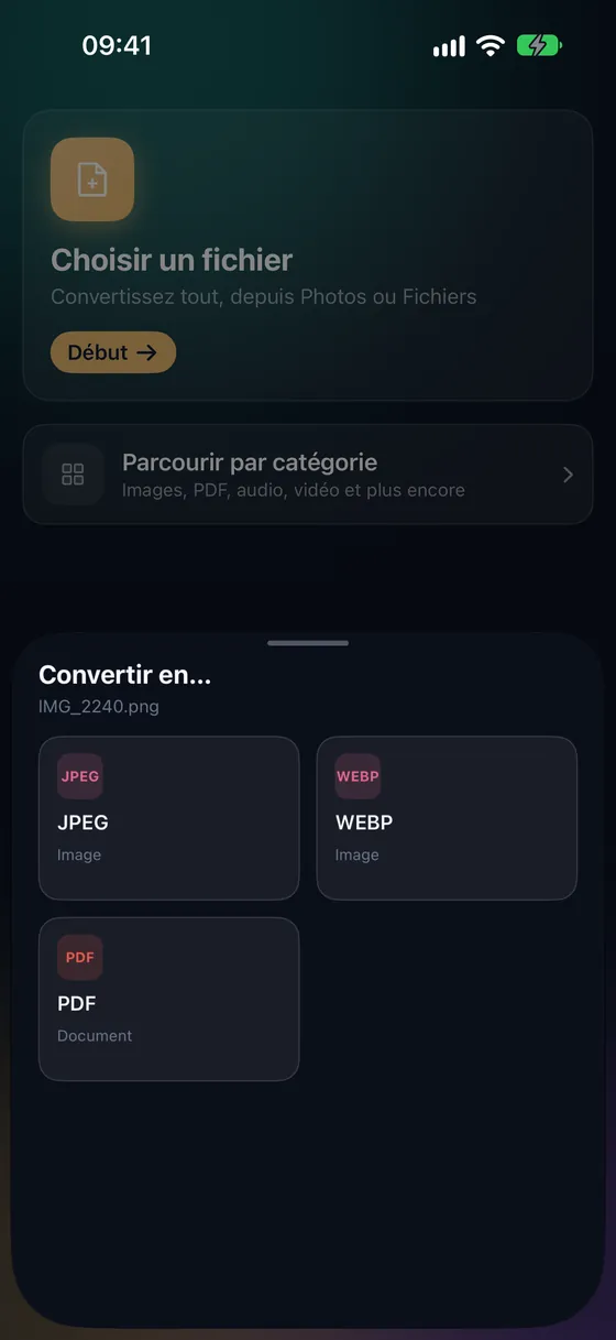 Photos ou Fichiers