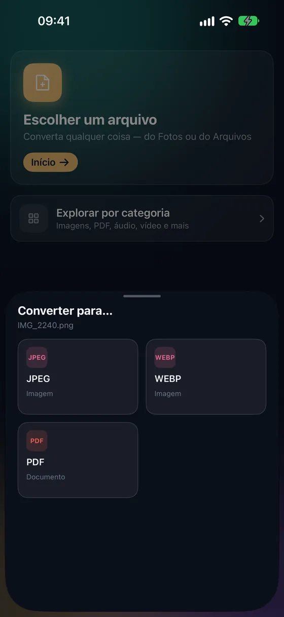 Fotos ou Arquivos