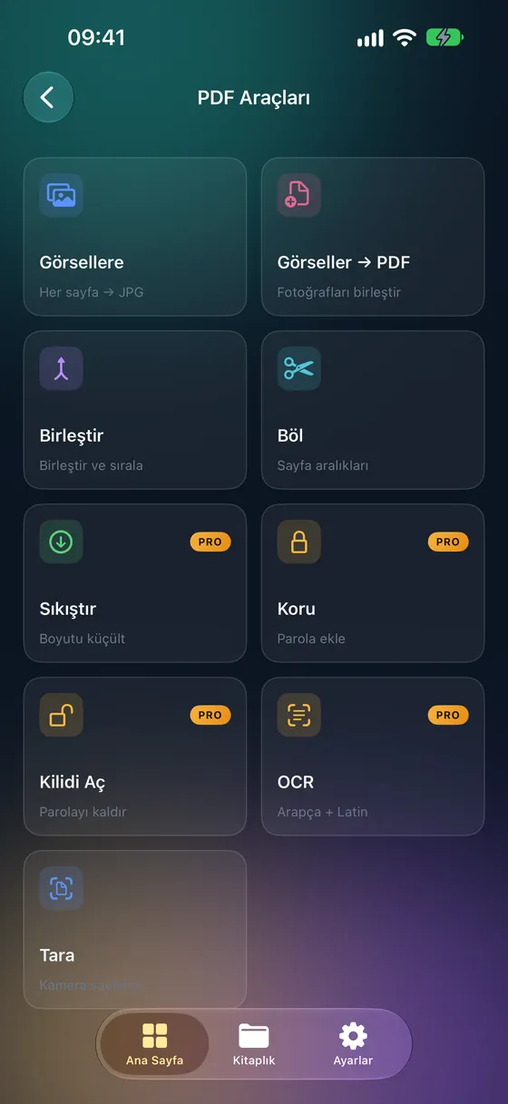PDF araçları